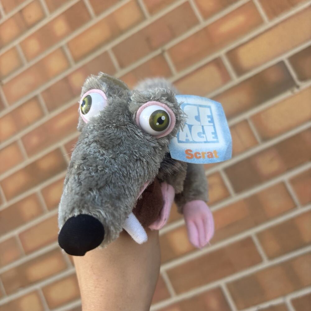 Scrat Ice Age Stuffed Plush Animal 2002 Jakks Pacific Twentieth Century Fox Y2K